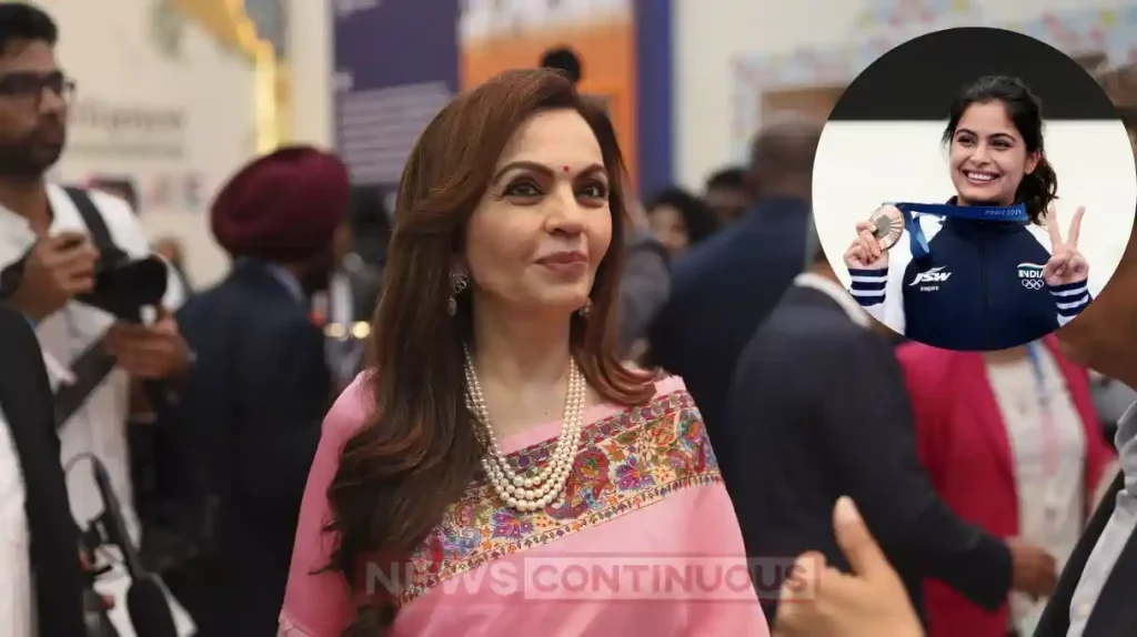paris olympics 2024 nita ambani praises manu bhaker
