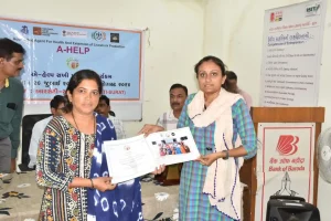 'A Help' training was given to the animal loving sisters in Surat, certificates were also awarded to the trained sisters of these talukas