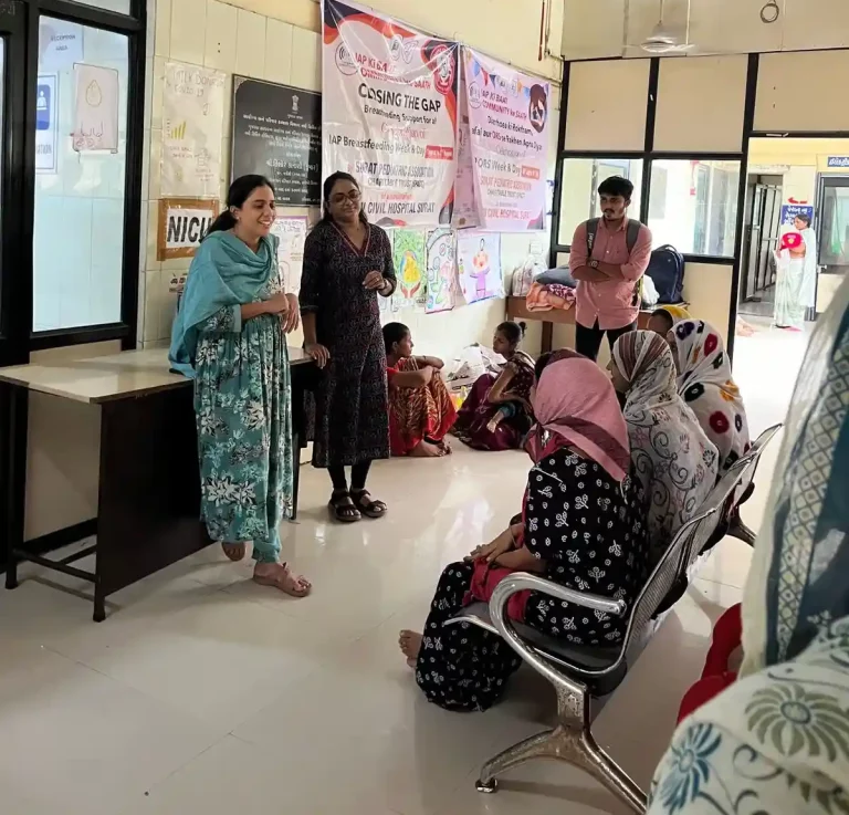 A 'human milk bank' like 'Amrit' at this hospital in Surat for newborns at the end of 'World Breastfeeding Week'.