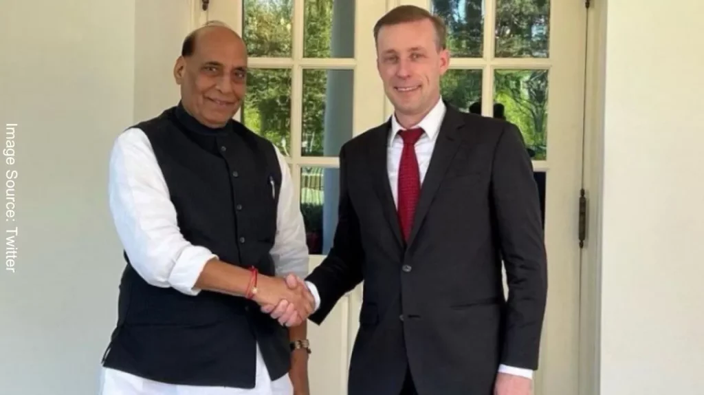 Defense Minister Shri Rajnath Singh met US National Security Advisor Mr. Jack Sullivan in Washington DC