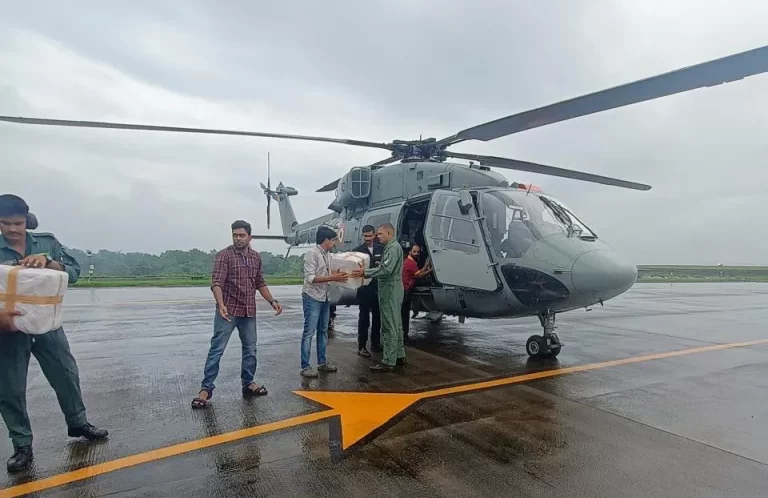 Landslide rescue and relief effort in Wayanad by Indian Air Force