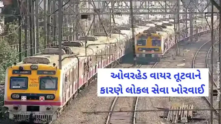 Mumbai Local Train Update Harbour Railway Running Late Due To overhead wire break At Vashi Station local train time
