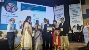 National Organ Donation Day Surat Civil team awarded for excellence in organ donation by Union Health Minister at Delhi.