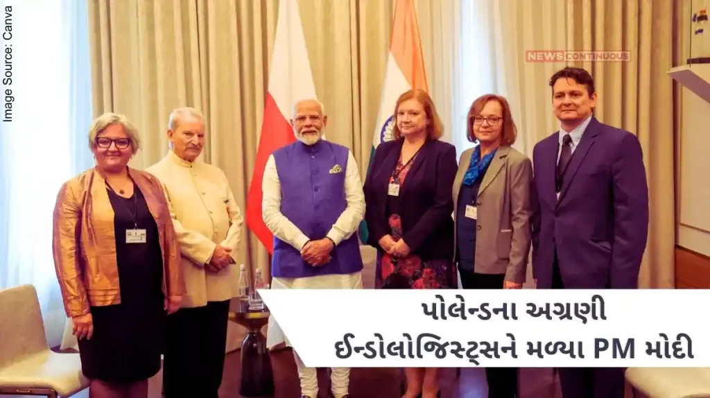 PM Modi Poland Prime Minister met leading Indologists of Poland