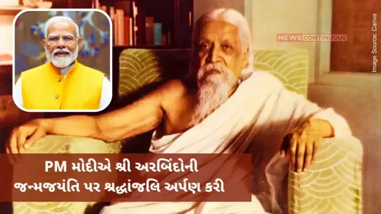 Prime Minister Narendra Modi paid tribute to Sri Aurobindo on his birth anniversary