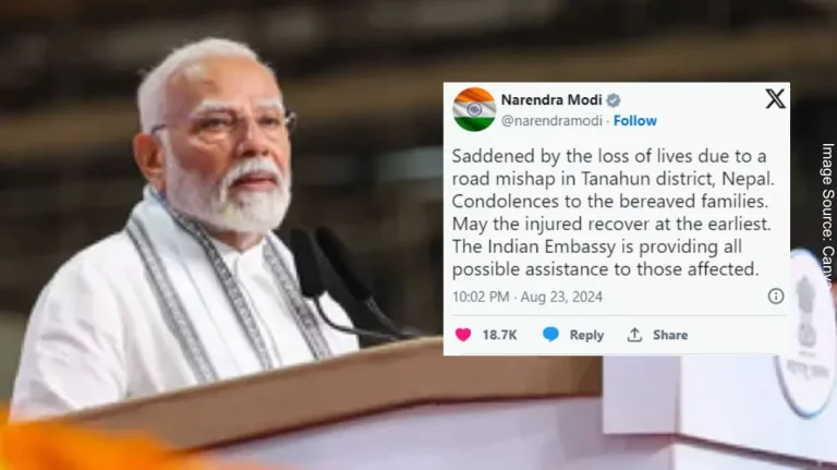 Prime Minister Shri Narendra Modi condoled the loss of life and property in the road accident in Tanhun district of Nepal. Prime Minister Shri Narendra Modi condoled the loss of life and property in the road accident in Tanhun district of Nepal.