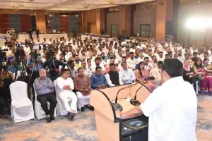 Public awareness program on rain water harvesting was held under the chairmanship of Union Water Minister CR Patil