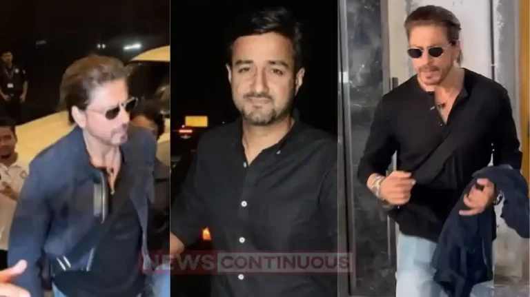 Shahrukh khan spotted siddharth anand birthday bash amid eye surgery rumors Shahrukh khan spotted siddharth anand birthday bash amid eye surgery rumors