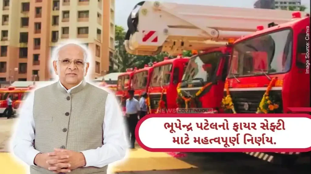 important decision by Bhupendra Patel considering the increasing fire safety requirements with increasing prevalence of urbanization and industrialization in Gujarat.