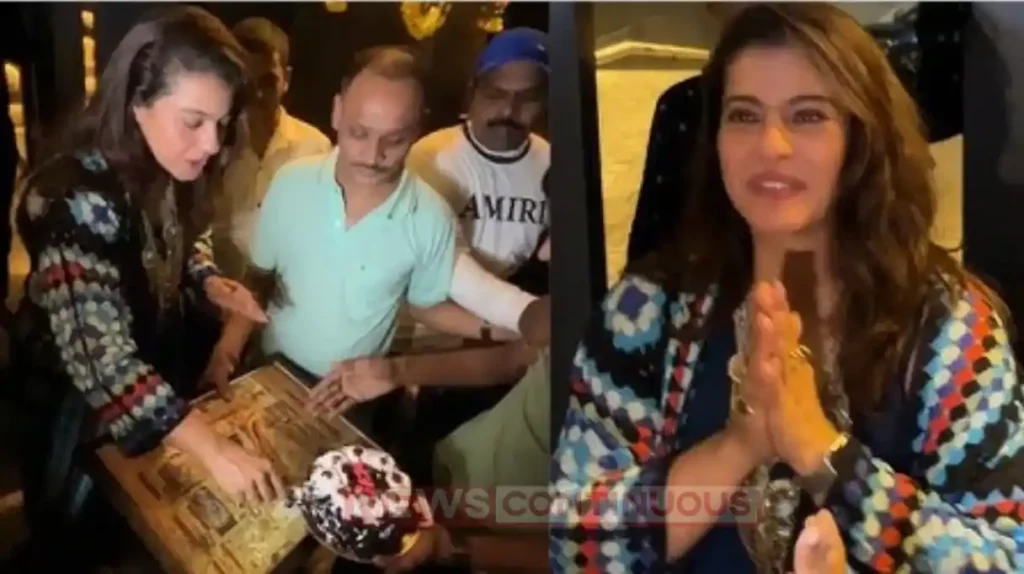 kajol celebrate her birthday with fans and paparazzi
