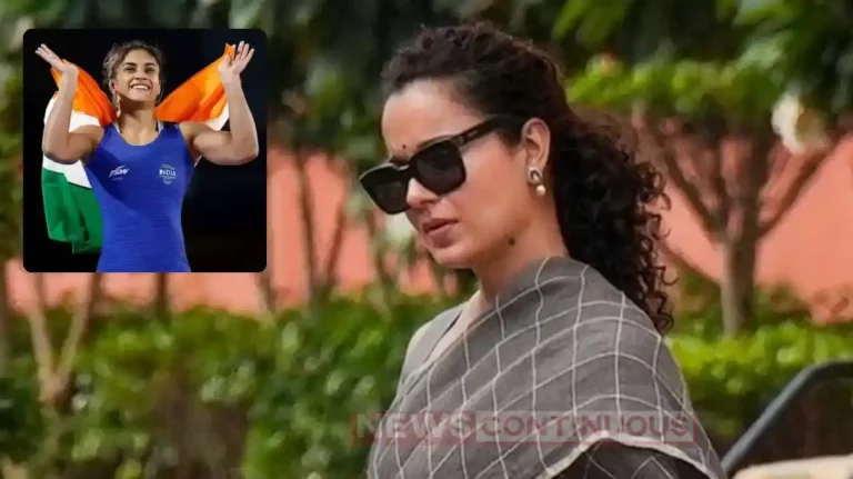 kangana ranaut celebrates vinesh phogat historic win in paris olympics 2024