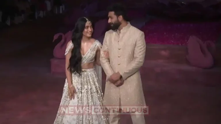 vicky kaushal and rashmika mandanna ramp walk video goes viral