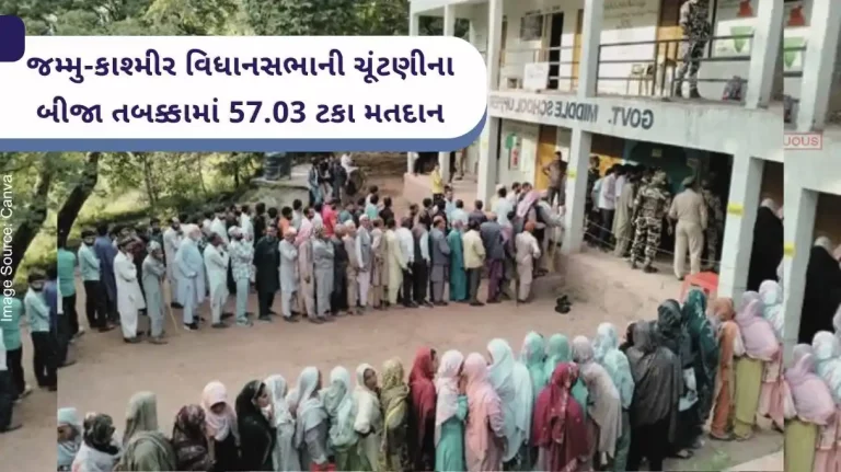 57.03 percent voting in the second phase of Jammu and Kashmir assembly elections, know how much voting took place in which district