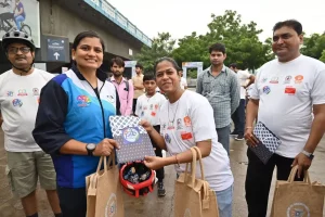 A cyclothon in Ahmedabad was held under the Swachhta Hi Seva-2024 campaign. More than 150 participants of all ages participated