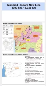 Cabinet approves Mumbai-Indore railway line project, to be completed by this year.