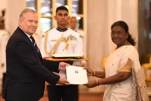 Droupadi Murmu Ambassadors of these five nations presented their credentials to the President of India.