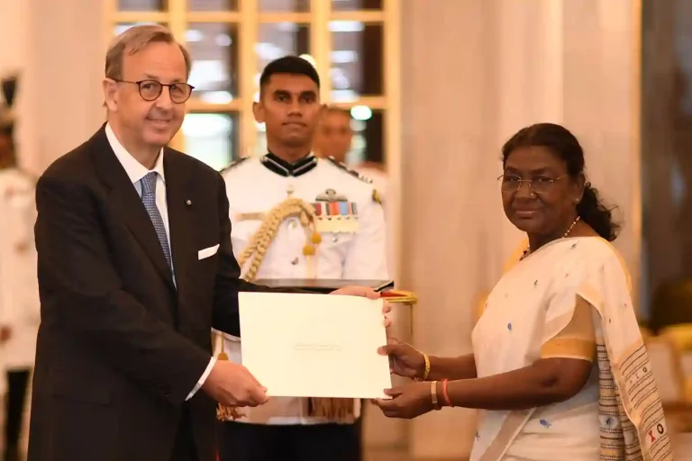 Droupadi Murmu Ambassadors of these five nations presented their credentials to the President of India.
