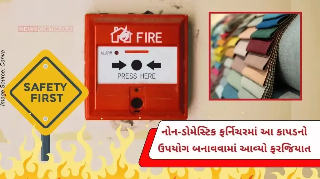 Mandatory quality regulations to enhance fire safety in furniture for non-domestic use