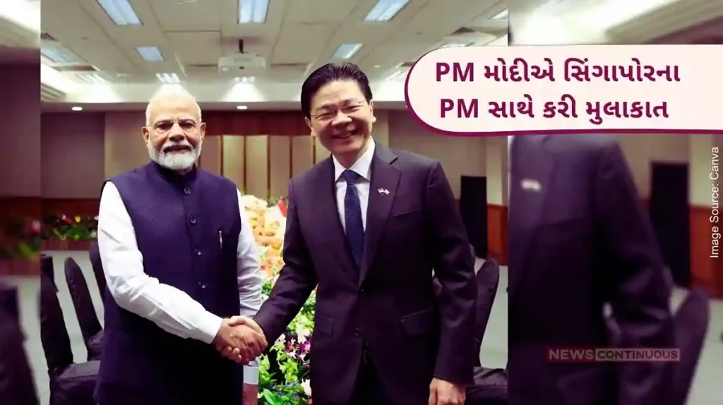 PM Narendra Modi meeting with the Prime Minister of Singapore
