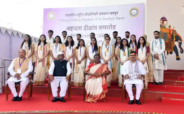 President Droupadi Murmu attended the 18th Convocation of MNIT Jaipur