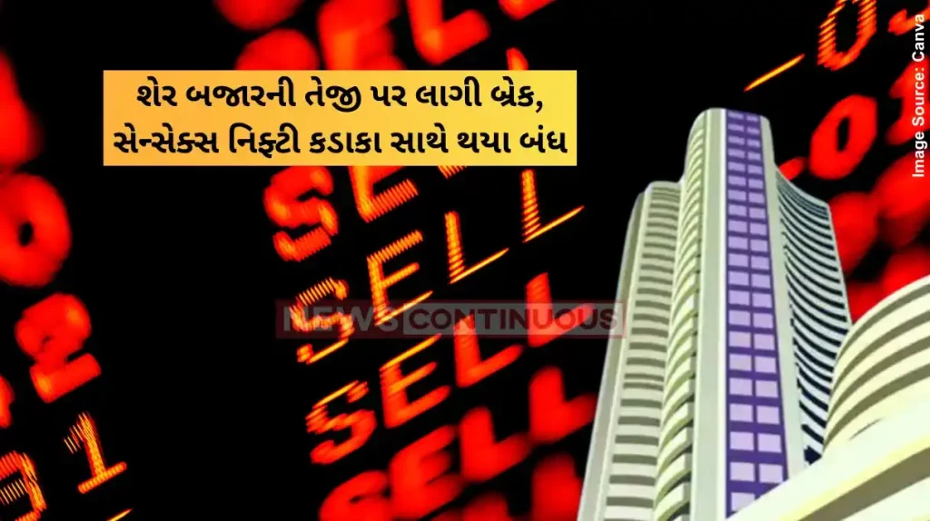Share Market fall Sensex snaps 2-day record run, drops 264 pts, Nifty below 26,200