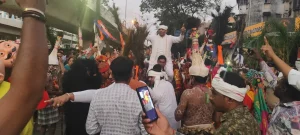 Surat Ganesh Visarjan Ganesh Visarjan was held in Surat with the theme of tribal culture and various schemes,