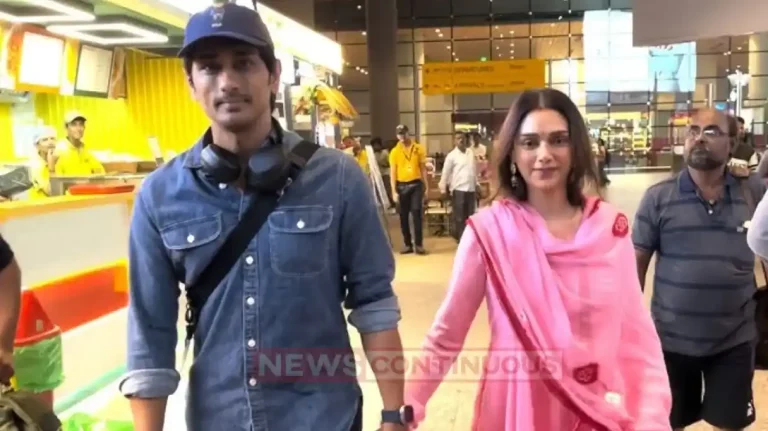 aditi rao hydari siddharth makes first public appearance after marriage