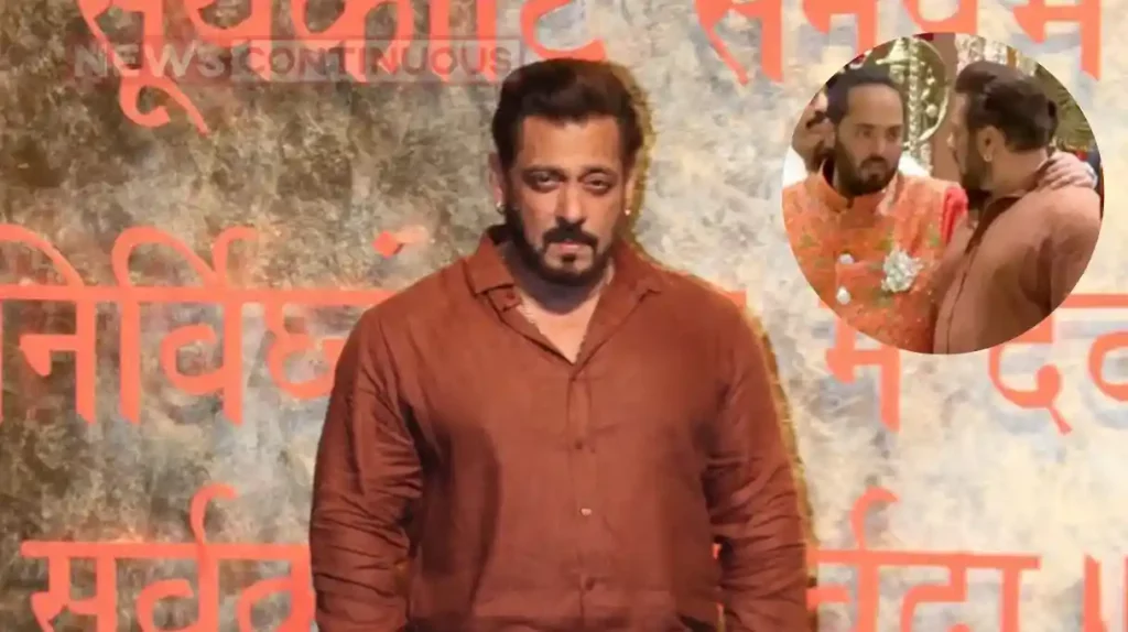 anant ambani puts his arm around salman khan shoulder