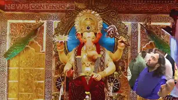 anant ambani visits lalbaugcha raja video goes viral