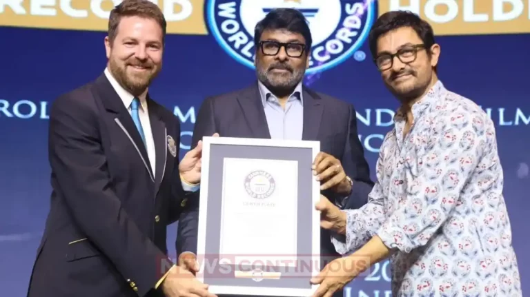 chiranjeevi awarded the guinness book of world record by aamir khan chiranjeevi awarded the guinness book of world record by aamir khan