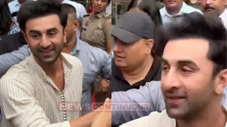 ranbir kapoor got sketch portrait of raha with himself gifted by fan