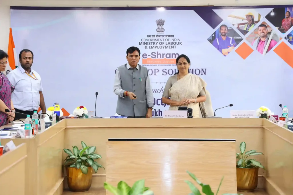 Dr. Mansukh Mandaviya launched e-Shram One Stop Solution for the welfare of unorganized workers