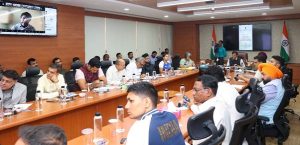 Mansukh Mandaviya chaired a stakeholder consultation meeting on the draft National Sports Governance Bill 2024.