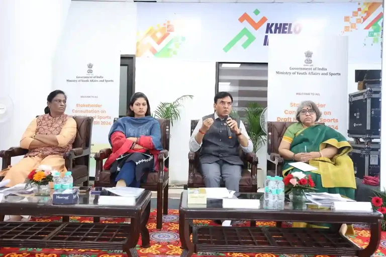 Mansukh Mandaviya chaired meeting with IOA, NSF and NSPO on the draft National Sports Governance Bill 2024