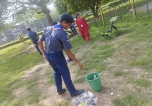 PM Shri Kendriya Vidyalaya, Ahmedabad camp organized cleaning campaign on Gandhi Jayanti and Lal Bahadur Shastriji.