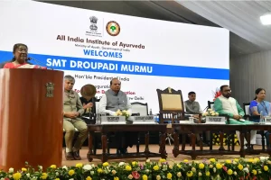 President Droupadi Murmu congratulated the All India Ayurveda Institute on its 7th foundation day
