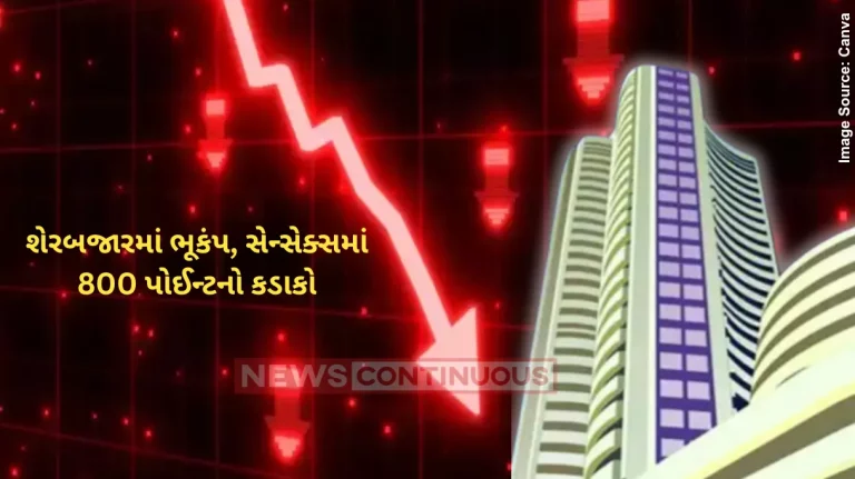 Stock Market Crash Sensex tanks 808 points amid sell-off as geopolitical tensions rise