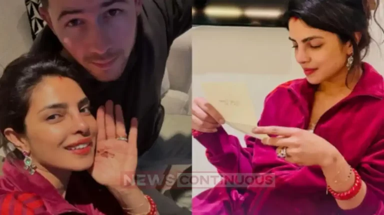priyanka chopra celebrate karva chauth for nick jonas husband give her beautiful gift