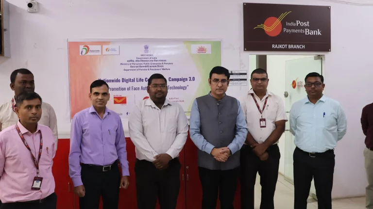 A digital life certificate will be created through the postman at home , service by india post