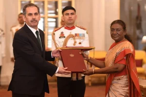 Ambassadors of six nations presented their credentials to the President of India Droupadi Murmu