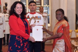 Ambassadors of six nations presented their credentials to the President of India Droupadi Murmu