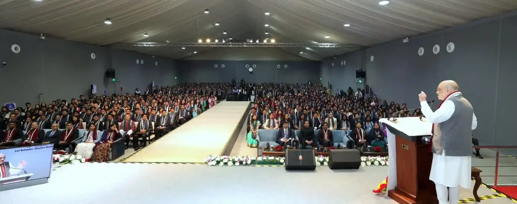 Amit Shah addresses the closing ceremony of 99th Foundation Course at LBSNAA in Mussoorie , Uttarakhand