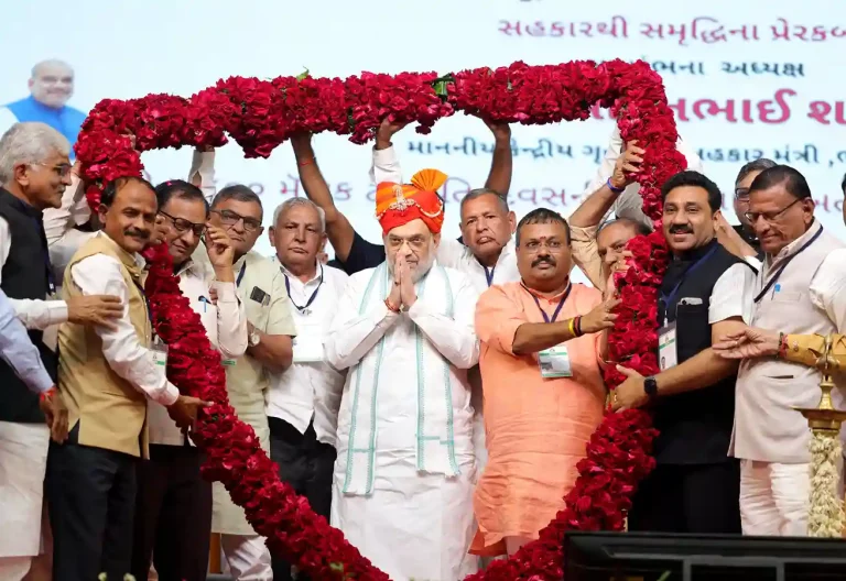 Amit Shah inaugurated a state-of-the-art animal feed plant at Himatnagar in Sabarkantha district.