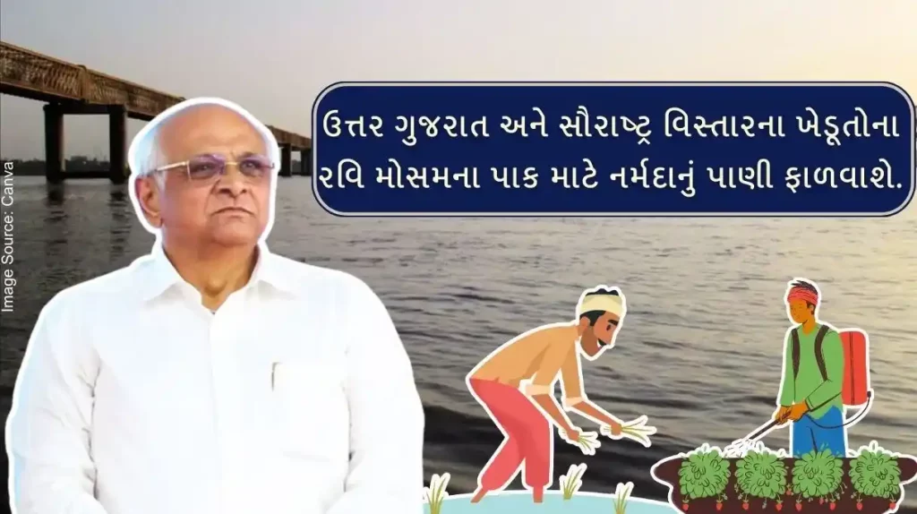 For rabi season crop cultivation of farmers in North Gujarat and Saurashtra region Narmada Water will be allotted
