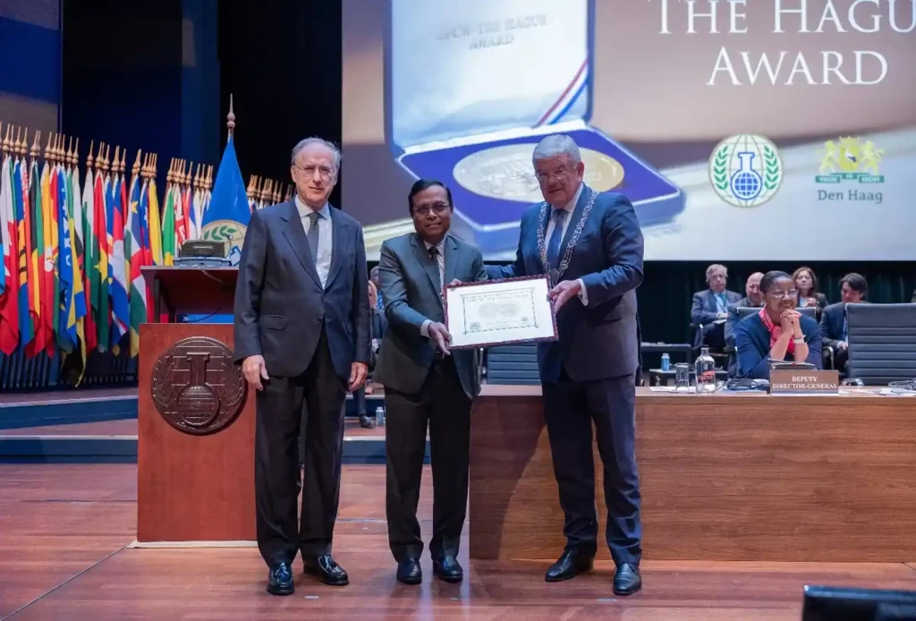 Indian Chemical Council won the 2024 OPCW-The Hague Award