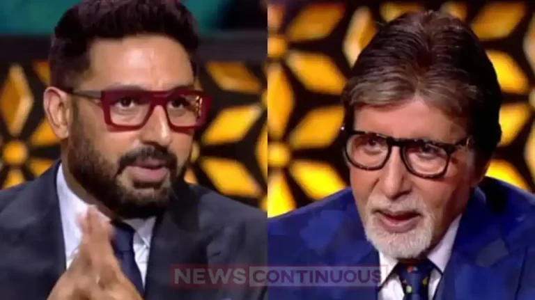 KBC 16 amitabh bachchan gets emotional after abhishek bachchan comments on him KBC 16 amitabh bachchan gets emotional after abhishek bachchan comments on him