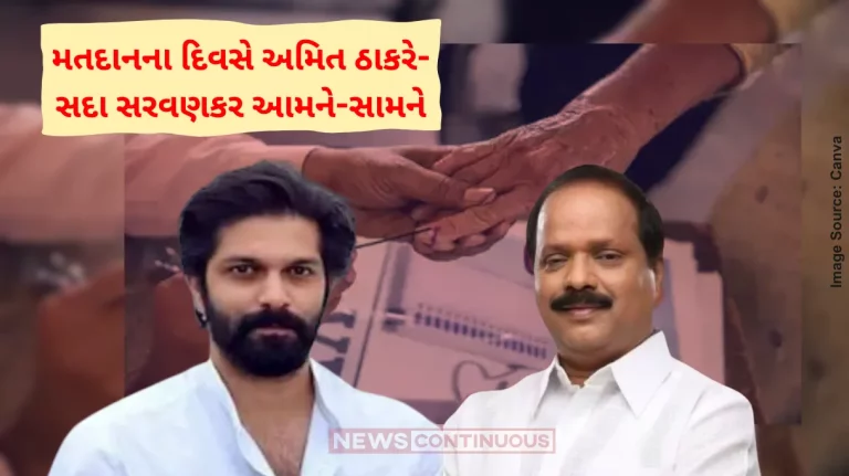 Mahim Constituency News Amit Thackeray and Sada Sarvankar from mahim constituency meet at siddhivinayak temple