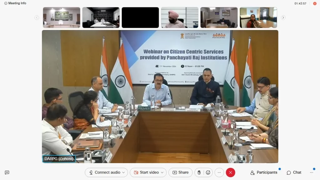 Organized Webinar on Digital Integration, MoPR Secretary Vivek Bharadwaj addressed.