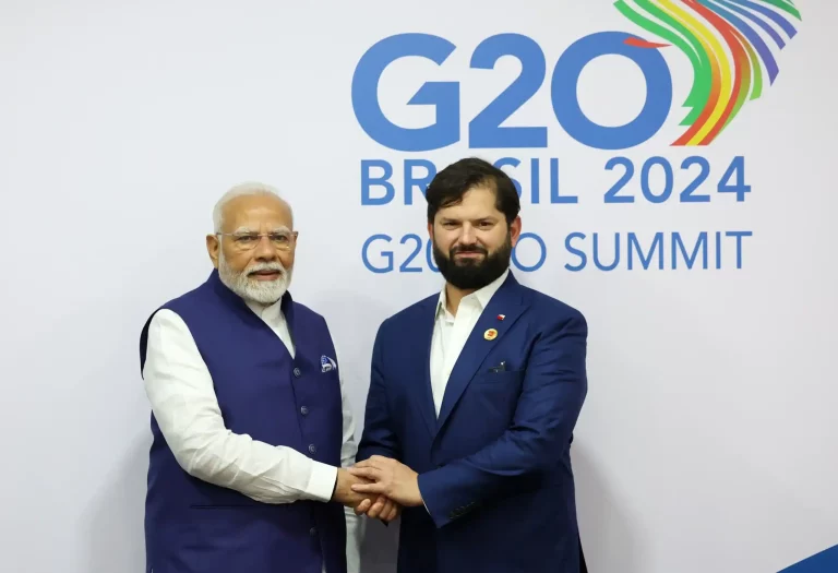 PM Modi meets Chile President Gabriel Boric at G20 Summit