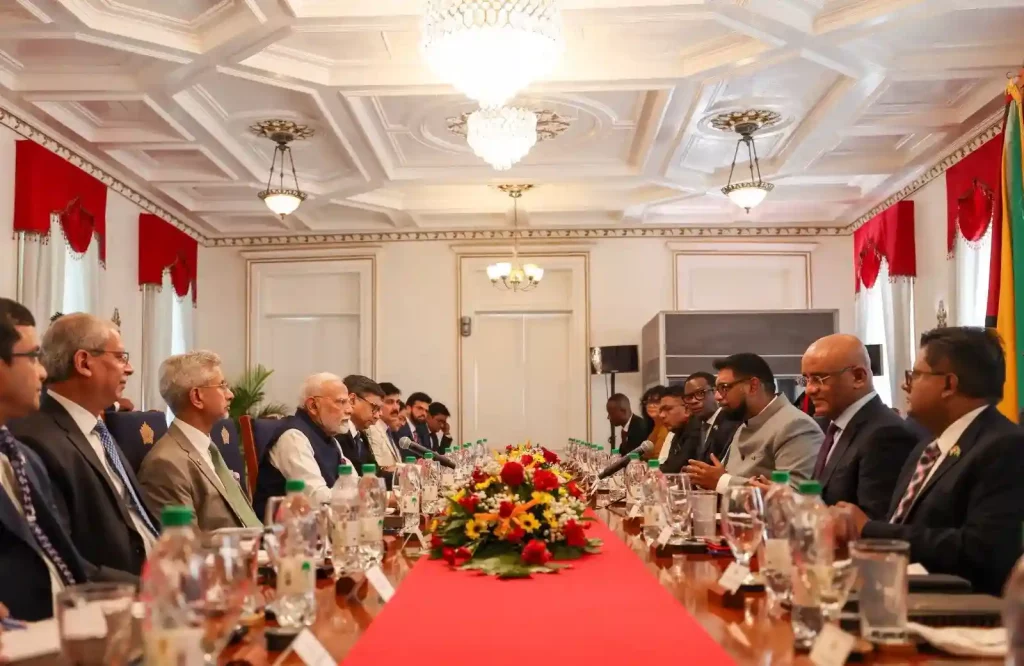 PM Modi's official conversation with the President of Guyana, discussed these issues in detail